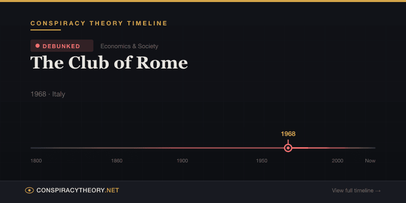 The Club of Rome — Conspiracy Theory Timeline 1968, Italy