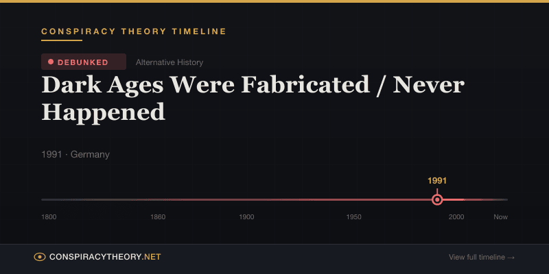 Dark Ages Were Fabricated / Never Happened — Conspiracy Theory Timeline 1991, Germany