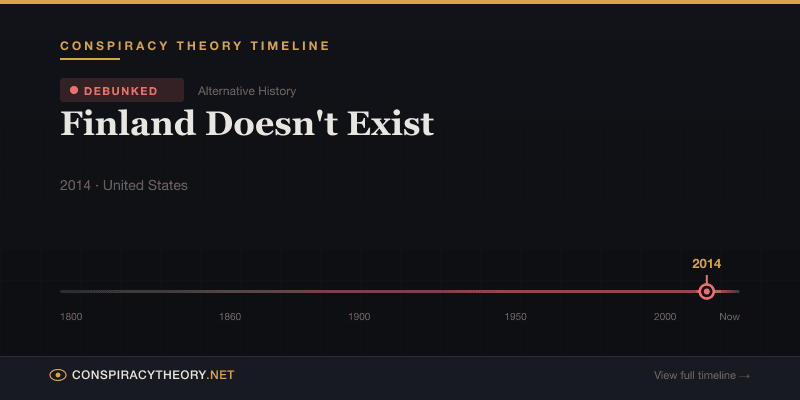 Finland Doesn't Exist — Conspiracy Theory Timeline 2014, United States