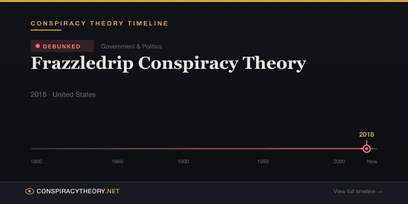 Frazzledrip Conspiracy Theory — Conspiracy Theory Timeline 2018, United States
