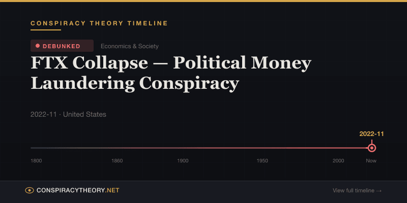 FTX Collapse — Political Money Laundering Conspiracy — Conspiracy Theory Timeline 2022-11, United States