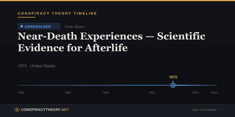 Near-Death Experiences — Scientific Evidence for Afterlife — Conspiracy Theory Timeline 1975, United States