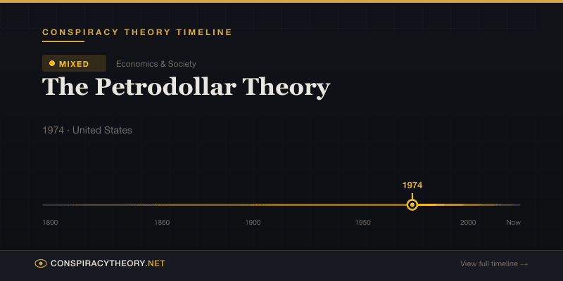 The Petrodollar Theory — Conspiracy Theory Timeline 1974, United States