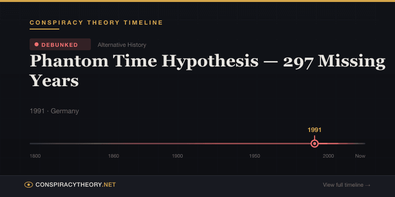 Phantom Time Hypothesis — 297 Missing Years — Conspiracy Theory Timeline 1991, Germany
