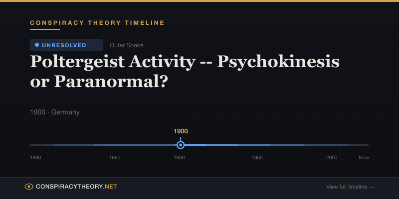 Poltergeist Activity -- Psychokinesis or Paranormal? — Conspiracy Theory Timeline 1900, Germany