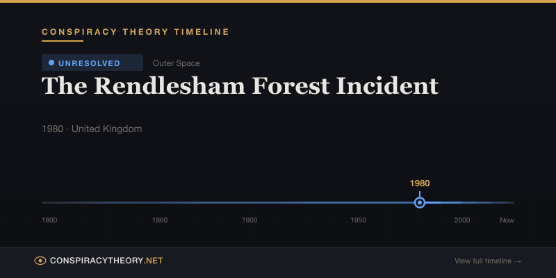 The Rendlesham Forest Incident — Conspiracy Theory Timeline 1980, United Kingdom