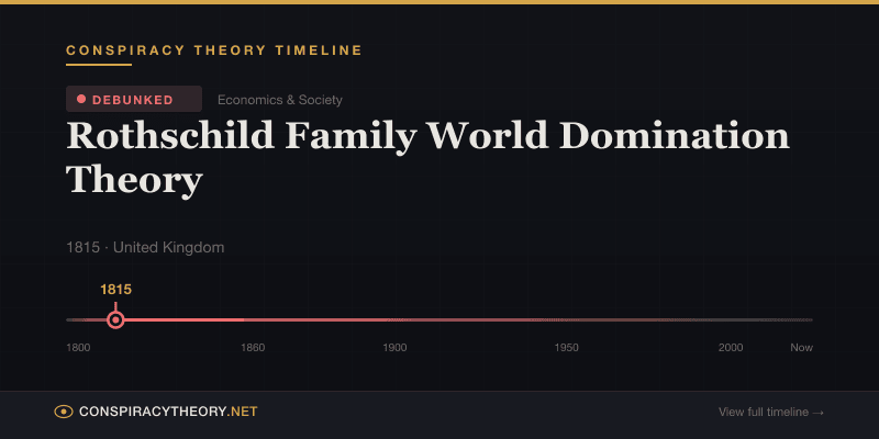 Rothschild Family World Domination Theory — Conspiracy Theory Timeline 1815, United Kingdom