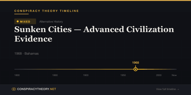 Sunken Cities — Advanced Civilization Evidence — Conspiracy Theory Timeline 1968, Bahamas